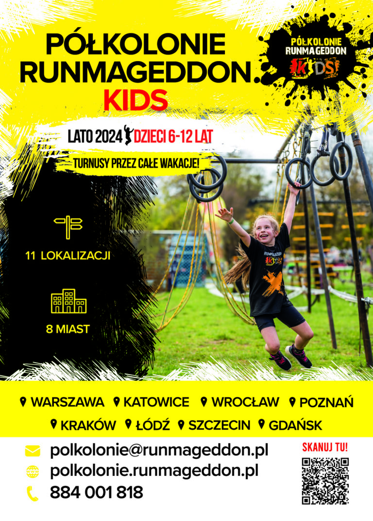 Wszystko, co musisz wiedzieć o półkoloniach Runmageddon w Krakowie